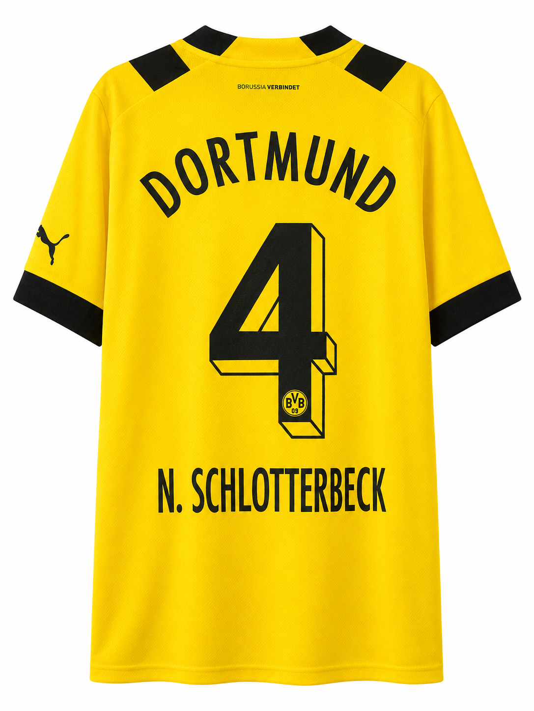 Borussia Dortmund 2022/23 Home Jersey – N. Schlotterbeck #4