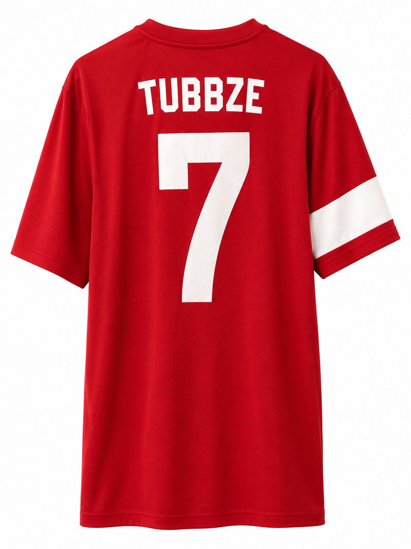 Nike Red & White Football Jersey – Classic Teamwear Shirt