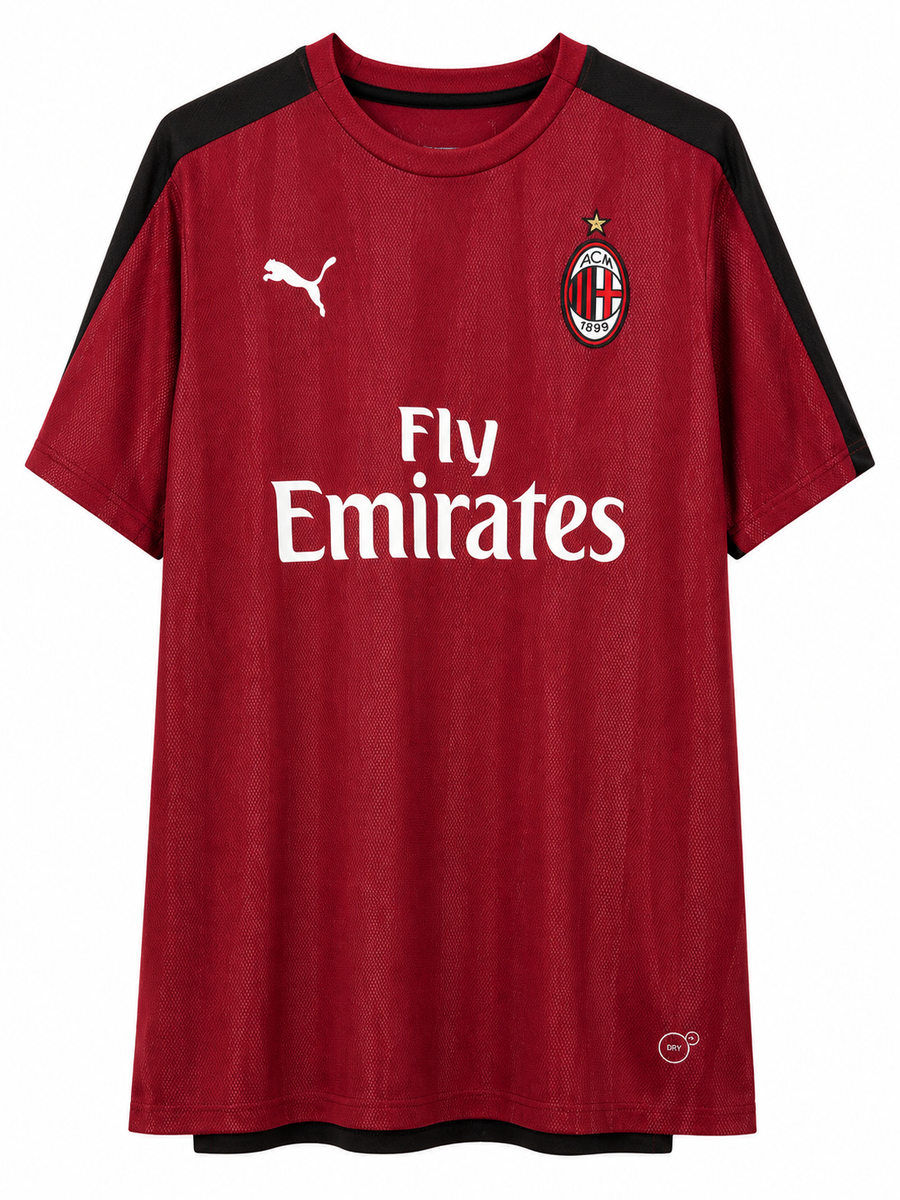 AC Milan Puma Training Jersey – Red & Black Performance Shirt